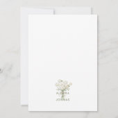 Sage Green Romance Bewaar de Datum Kaart (Achterkant)
