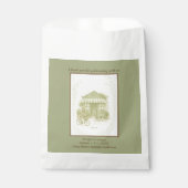 Sage Green Romantisch bruiloft outdoor café Bedankzakje (Voorkant)