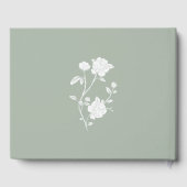 Sage Green Roos Weddenschap Gastenboek (Achterkant)