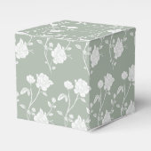 Sage Green Roos Wedding Favor Box Bedankdoosjes (Voorkant Zijde)