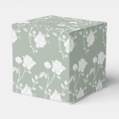Sage Green Roos Wedding Favor Box Bedankdoosjes (Achterkant)