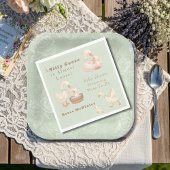 Sage Green Rose Garden Party Papieren Bordje
