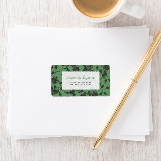 Sage Green Rozen Return Address Label (Insitu)