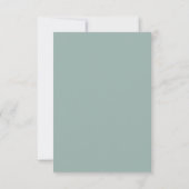 Sage Green RSVP-kaart RSVP Kaartje (Achterkant)