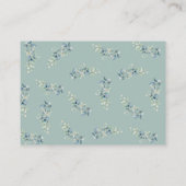 Sage Green Safari Themaboek Aanvraag Informatiekaartje (Achterkant)