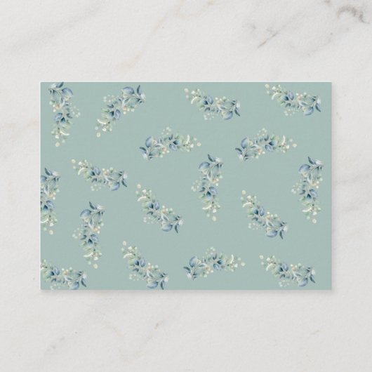 Sage Green Safari Themaboek Aanvraag Informatiekaartje (Achterkant)