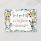 Sage Green Safari Themaboek Aanvraag Informatiekaartje (Voorkant)