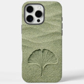 Sage Green Sand Ginkgo Leaf Zen Case-Mate iPhone Case (Achterkant)