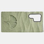 Sage Green Sand Ginkgo Leaf Zen Samsung Galaxy Hoesje (Achterkant horizontaal)