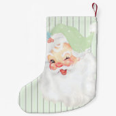 Sage Green Santa Wink kerstmis stoppen Kleine Kerstsok (Achterkant)