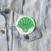 Sage Green Scallop Shell Thunder_Cove Ronde Button 7,6 Cm (In situ)
