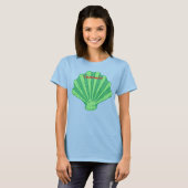 Sage Green Scallop Shell Thunder_Cove T-shirt (Voorkant volledig)