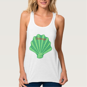 Sage Green Scallop Shell Thunder_Cove  Tanktop