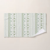 Sage Green Scandinavische winter Kerstmis Bad Handdoek (Handdoek)