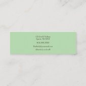 Sage Green script doula diensten Contactkaartje (Achterkant)