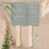 Sage Green Signature Script Jewish Wedding Handwaaier