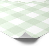 Sage Green Silly Goose Baby Shower Welcome Sign Poster (Hoek)