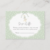 Sage Green Silly Goose Coquette Baby Shower Informatiekaartje (Voorkant)