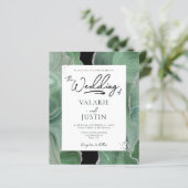 Sage Green Silver Agate Budget Weddenschap All in (Staand voorkant)