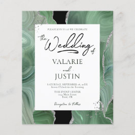 Sage Green Silver Agate Budget Weddenschap All in 