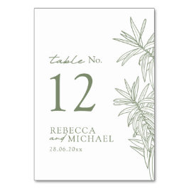 Sage Green Simple Botanical Kaart