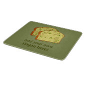 Sage Green Sliced Garlic Bread Pieces - Ewn Slogan Snijplank (Hoek)
