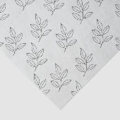 Sage Green Small Business Minimalist Botanical Tissuepapier (Detail)