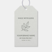 Sage Green Small Business Minimalist Price Tag Cadeaulabel (Voorkant)