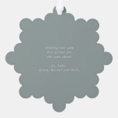 Sage Green Snowberry+Greenery Holiday Paper Ornament Kaart (Achterkant)