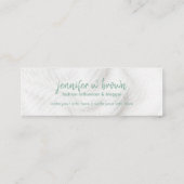 Sage Green Social Media Influencer Instagram Mini Visitekaartje (Achterkant)