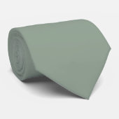 Sage Green Soft Pastel Effen Kleur Stropdas (Opgerold)