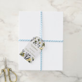 Sage Green & Soft Yellow Botanical Wedding Cadeaulabel (Met Touw)