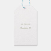 Sage Green & Soft Yellow Botanical Wedding Cadeaulabel (Achterkant)