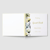 Sage Green & Soft Yellow Botanical Wedding Gastenboek (Volledig)