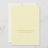 Sage Green & Soft Yellow Botanical Wedding Kaart (Achterkant)
