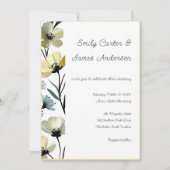 Sage Green & Soft Yellow Botanical Wedding Kaart (Voorkant)