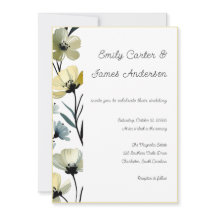 Sage Green & Soft Yellow Botanical Wedding
