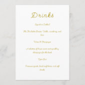 Sage Green & Soft Yellow Botanical Wedding Menu (Achterkant)