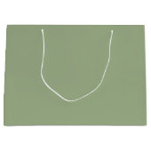 Sage Green Solid Color Trendy Simple Modern Groot Cadeauzakje (Voorkant)