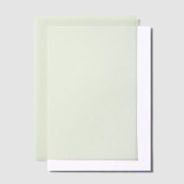 Sage Green Solid Color Wedding Liner Vellum Uitnodigingen