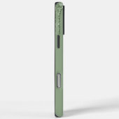 Sage Green Sparkle Glitter Drips Case-Mate iPhone Case (Achterkant / Rechts)