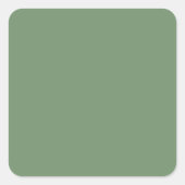 Sage Green Square Sticker (Voorkant)