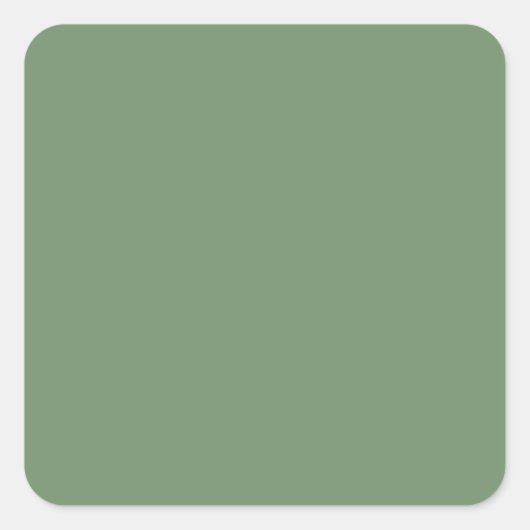 Sage Green Square Sticker (Voorkant)