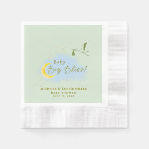 Sage Green Starlit Baby Boy Bliss Speciale Aanbied Servet