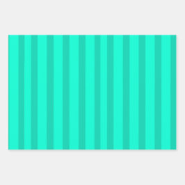Sage Green Stripes  Inpakpapier Vel