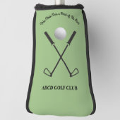 Sage Green Stylish Modern Golf Club Head Cover (Draai 90)
