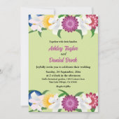 Sage Green | Summer Boho | Elegant Floral Wedding Kaart (Voorkant)