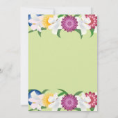 Sage Green | Summer Boho | Elegant Floral Wedding Save The Date (Achterkant)