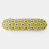 Sage Green Sunflower Persoonlijk Skateboard (Horizontaal)
