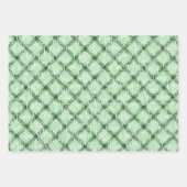 Sage Green tartan plaid Inpakpapier Vel (Voorkant)